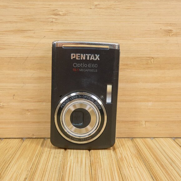 Pentax Optio E60 10.1MP Digital Camera, with 3X Optical Zoom, Black - Picture 2 of 9
